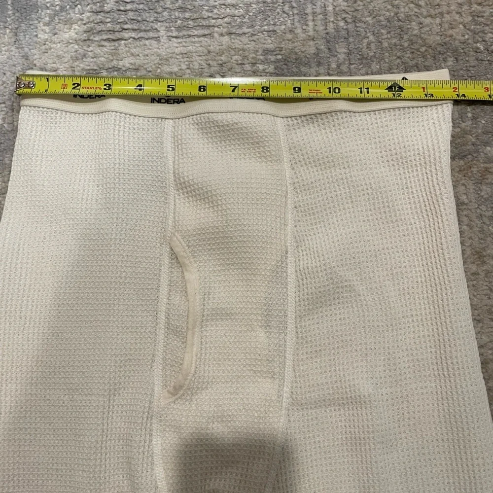 Indera Men's Traditional Waffle Thermal Underwear Bottoms Sz Medium Layer Warmth